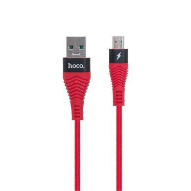Кабель Hoco U38 Flash for Oppo 4A (1.2 метра) MicroUSB Red 13310 фото