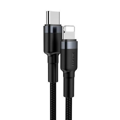 Кабель Baseus Cafule Type-C - Lightning 1м PD 20W черный CATLKLF-G1 28335 фото
