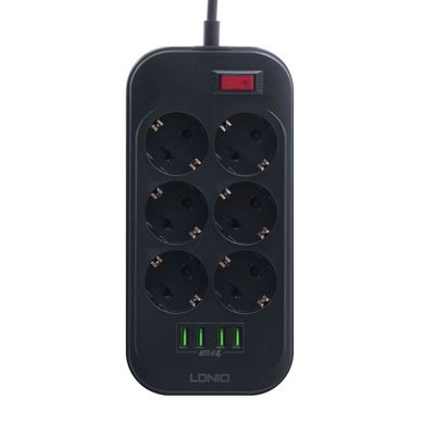 Сетевой удлинитель LDNIO SE6403 6x220V и 4xUSB, 2м 16015 фото