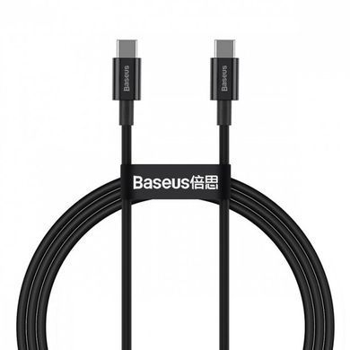 Кабель Baseus Superior Type-C - Type-C 1м 100W черный CATYS-B01 26202 фото