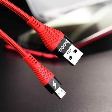 Кабель Hoco U38 Flash for Oppo 4A (1.2 метра) MicroUSB Red 13310 фото