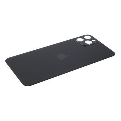 Задняя крышка для Apple iPhone 11 Pro, серая, Space Gray, копия высокого качества, с большим отверстием под камеру 16170 фото