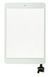 Сенсор (тачскрин) Apple iPad Mini A1432, A1454, A1455, iPad Mini 2 Retina A1489, A1490, A1491 белый с кнопкой HOME 05219 фото