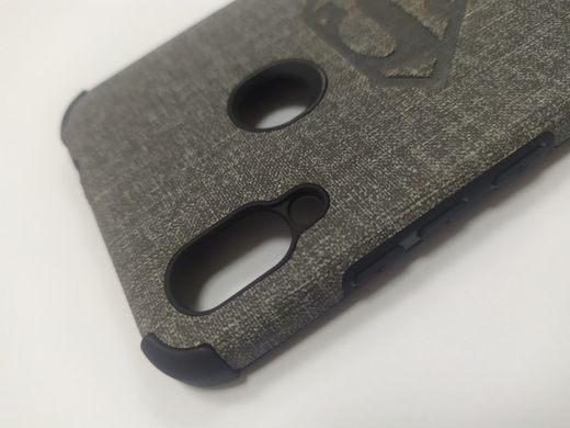 Чехол для Xiaomi Redmi Note 7 Jeans Superman Серый 15357 фото