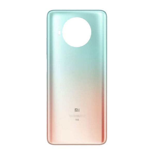 Задня кришка для Xiaomi Redmi Note 9 Pro 5G рожево - зелена 04746 фото