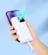 Внешний аккумулятор (Повербанк) Remax RPP-550 Suji Series PD 20W+QC 22.5W Fast Charging Cabled Power Bank 30000mAh белый 27744 фото 4