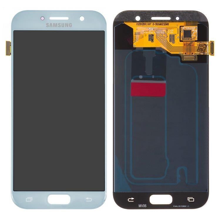 Дисплей для Samsung A520F Galaxy A5 (2017) голубой Blue Mist, OLED 15489 фото
