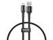 Кабель Baseus Halo Cable Lightning 2.4A (0.25m) Black (CALGH-D01) 20264 фото 2