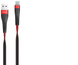 Кабель Hoco U39 (1,2 метра) MicroUSB красно-черный 20102 фото 2