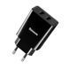 Мережевий зарядний пристрій Baseus Speed Mini Dual U (10.5W, 2.1A) Charger (CCFS-R01) чорний 17776 фото 1