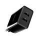 Мережевий зарядний пристрій Baseus Speed Mini Dual U (10.5W, 2.1A) Charger (CCFS-R01) чорний 17776 фото 4