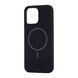Чохол Silicone Case Full Cover with MagSafe iPhone 16 Pro Max Black 33007 фото 1