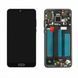 Дисплей для Huawei P20 (EML-L09, EML-L29) с рамкой черный, без шлейфа сканера отпечатка пальца 15465 фото 1