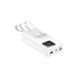 Внешний аккумулятор (Повербанк) Remax RPP-550 Suji Series PD 20W+QC 22.5W Fast Charging Cabled Power Bank 30000mAh белый 27744 фото 1