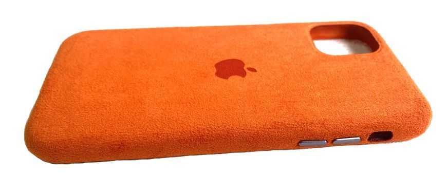Чехол Alcantara под замшу для iPhone 11 Orange 16436 фото