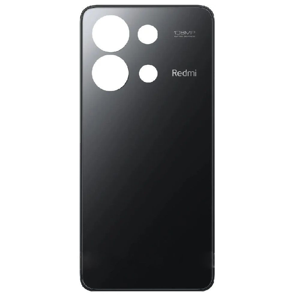 Задня кришка для Xiaomi Redmi Note 13 4G 23129RAA4G, 23124RA7EO чорна Оригінал Китай 30360 фото