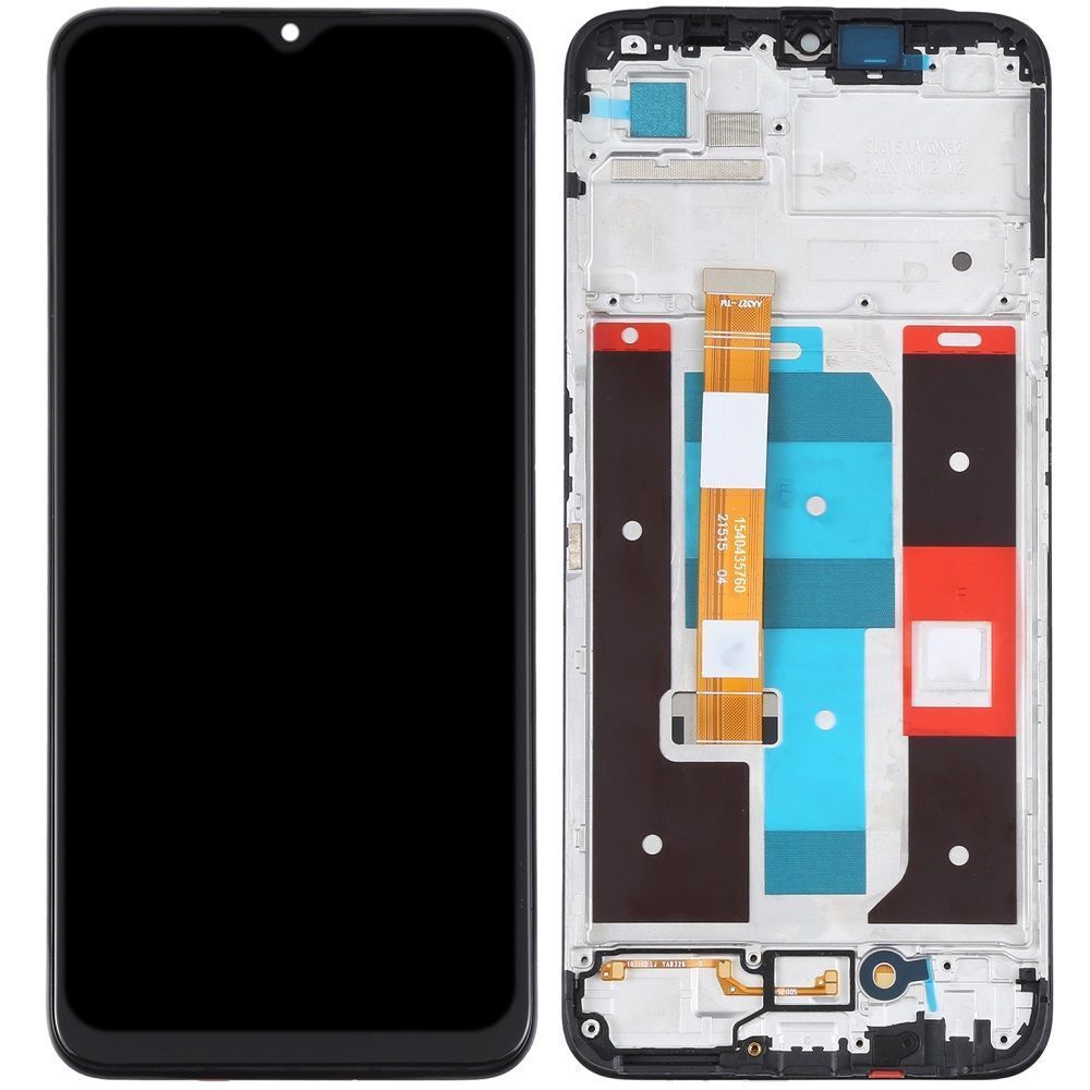 Дисплей для Realme C35 RMX3511 з рамкою чорний 30260 фото