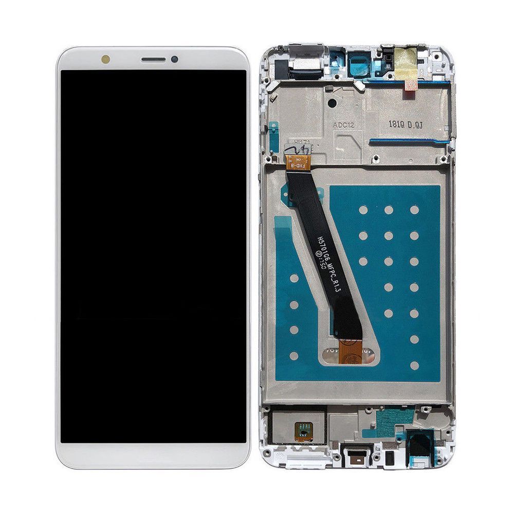 Дисплей для Huawei P Smart FIG-LX1, FIG-LX2, FIG-LX3, FIG-LA1, Enjoy 7S з рамкою білий Оригінал Китай 19969 фото