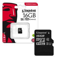 Карта памяти Kingston MicroSDHC 16GB UHS-I A1 (Class 10) (card only) 13945 фото