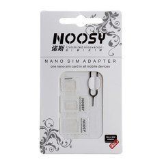 Адаптер Noosy для Micro-Sim, Nano-Micro, Nano-Sim 07027 фото