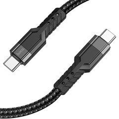 Кабель Hoco U110 Type-C to Type-C (1,2 метра) 60W черный 31186 фото