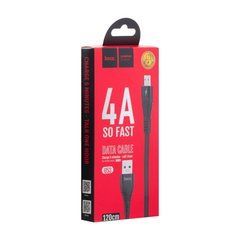 Кабель Hoco U53 4A Flash MicroUSB (1.2 метра) Black 14100 фото