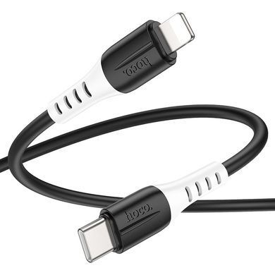 Кабель Hoco X82 Type-C to Lightning 3A silicone 1 метр чорний 32658 фото