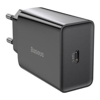 Мережевий зарядний пристрій Baseus Speed Mini Quick Charger PD3.0 20W 1Type-C 3A (CCFS-SN01) чорний 27794 фото