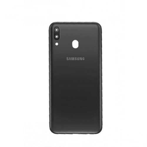 Задня кришка для Samsung M205 Galaxy M20 (2019) чорна, зі склом камери 19068 фото