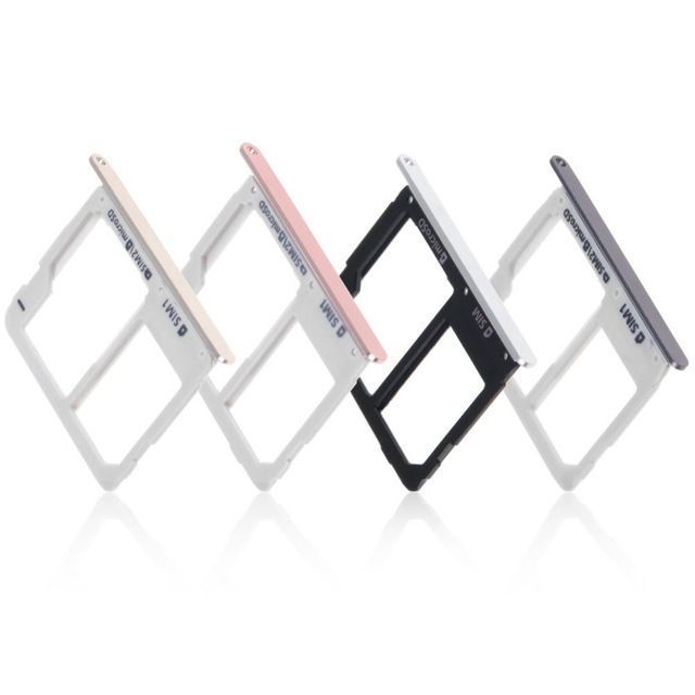 Держатель Sim-карты для Samsung A310F Galaxy A3 (2016), A510F, A710F серый, на две Sim-карты 09136 фото