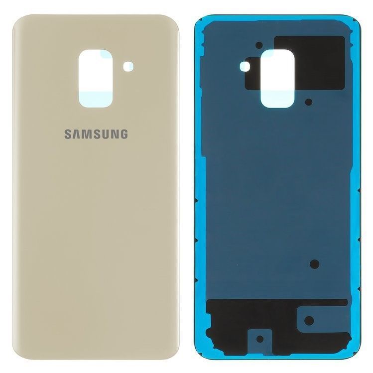 Задняя крышка для Samsung A530F Galaxy A8 (2018) золотистая Оригинал Китай 10857 фото