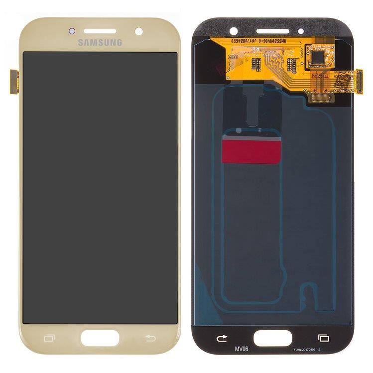 Дисплей для Samsung A520F Galaxy A5 (2017) золотой Gold Sand, OLED 15490 фото