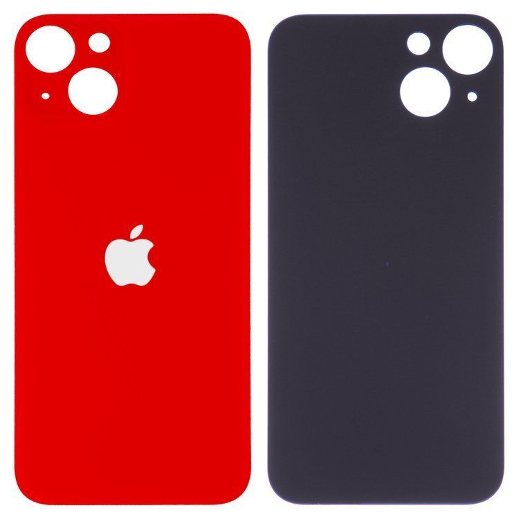Задняя крышка для Apple iPhone 13 красная, с большим отверстием под камеру Оригинал Китай 32555 фото