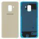 Задняя крышка для Samsung A530F Galaxy A8 (2018) золотистая Оригинал Китай 10857 фото