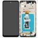 Дисплей для Motorola XT2229 Moto E32s с рамкой черный 31135 фото