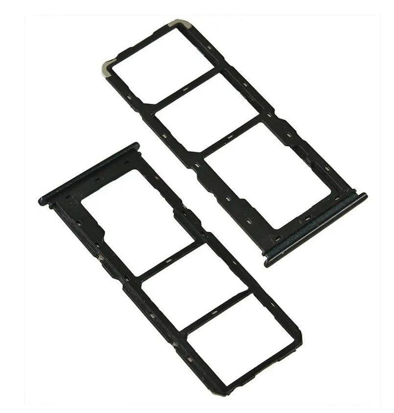 Держатель Sim-карты и карты памяти Vivo Y91, Y91i, Y93, Y93s, Y93st, Y95, Y97 черный, на две Sim-карты 24318 фото