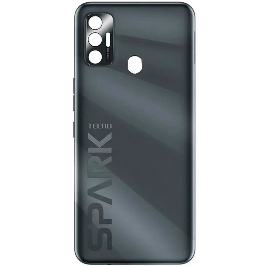 Задняя крышка для Tecno Spark 7 KF6 черная, Magnet Black 30010 фото