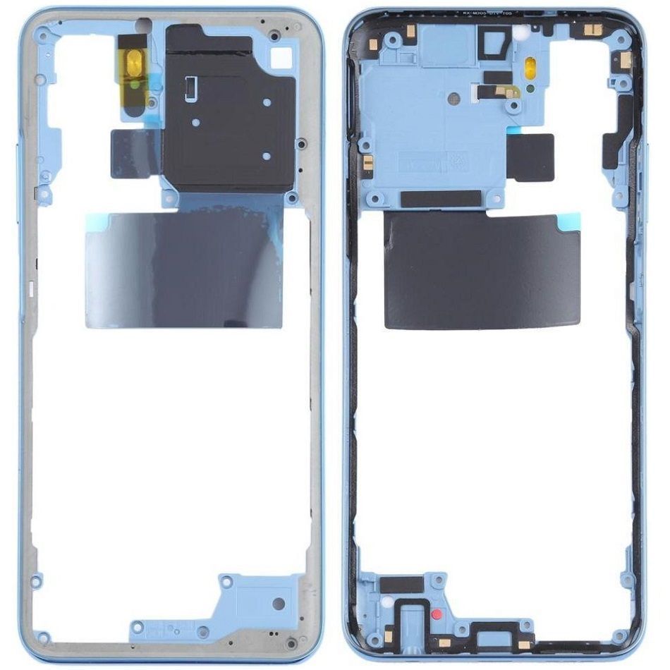 Рамка корпуса Xiaomi Redmi Note 10S M2101K7BG, M2101K7BI, M2101K7BNY, M2101K7BL голубая, Ocean Blue 33811 фото