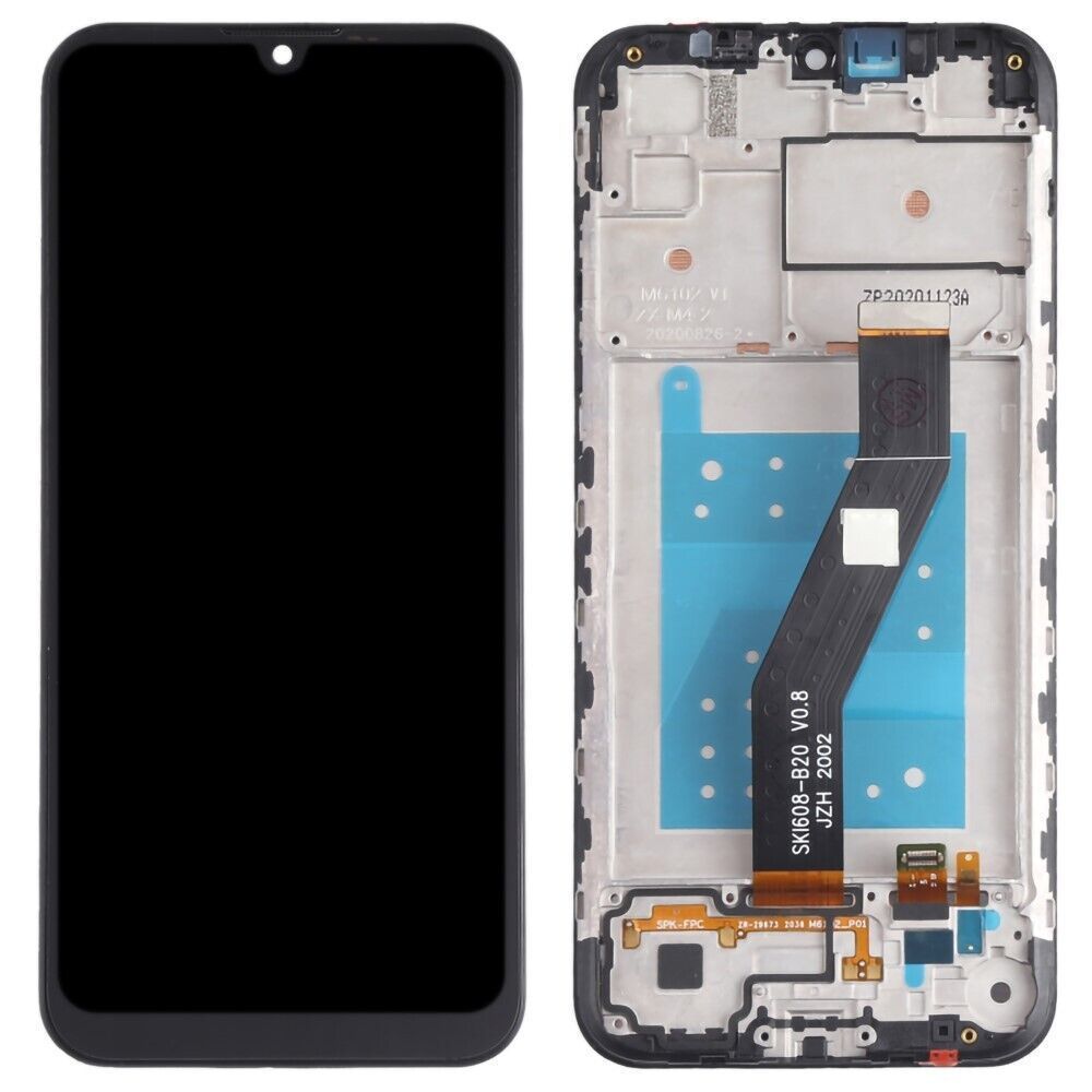 Дисплей для Motorola XT2053-1 Moto E6s з рамкою чорний 27165 фото