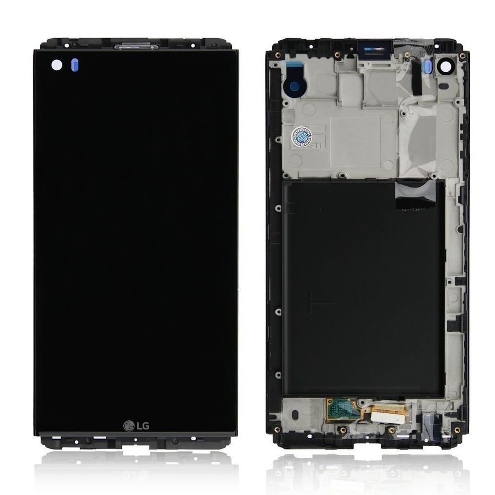 Дисплей для LG H910 V20, H915, H918, H990, F800, LS997, US996, VS995 с рамкой черный 09977 фото