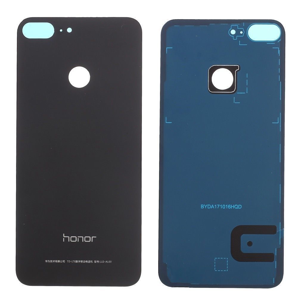 Задняя крышка для Huawei Honor 9 Lite Dual Sim черная, Midnight Black, Оригинал Китай, со стеклом камеры 22364 фото