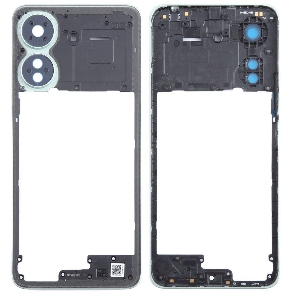 Рамка корпусу для Xiaomi Redmi 13C, Poco C65 зелена, Clover Green зі склом камери 32351 фото