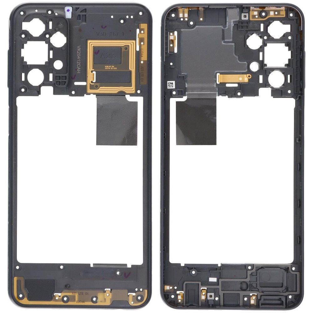 Рамка корпуса Samsung A235 Galaxy A23 чорна 32709 фото