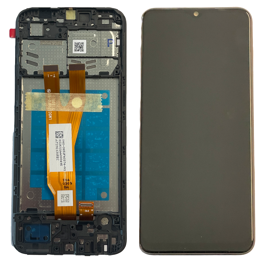 Дисплей для Samsung A032F Galaxy A03 Core с рамкой черный 27263 фото