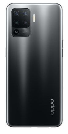 Задняя крышка для Oppo Reno 5 Lite, черная, Fluid Black, без стекла камеры 24909 фото