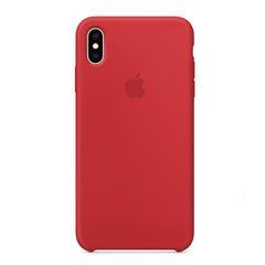 Чехол силиконовый Silicone Case для Apple iPhone XS Max Red 14483 фото