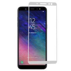 3D Защитное стекло для Samsung A605 Galaxy A6 Plus (2018) белое 11774 фото