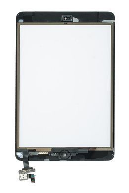 Сенсор (тачскрин) Apple iPad Mini A1432, A1454, A1455, iPad Mini 2 Retina A1489, A1490, A1491 черный с кнопкой HOME 05221 фото
