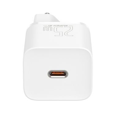 Сетевое зарядное устройство Baseus Super Si Quick Charger 25W (1Type-C) with Cable type-C to type-C (TZCCSUP-L02) белый 27795 фото