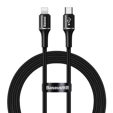 Кабель Baseus Halo Cable Type-C to Lightning 18W (1m) Black (CATLGH-01) 20470 фото